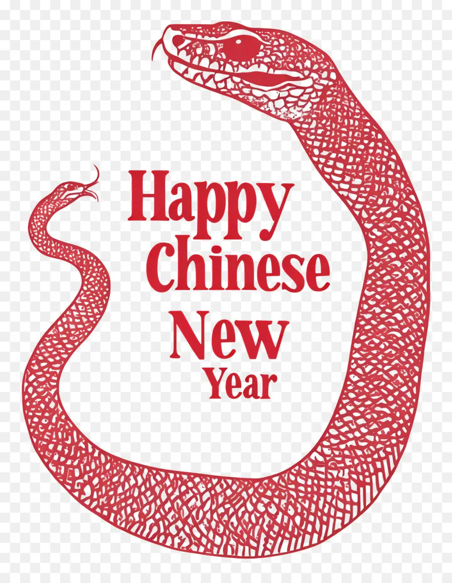 Ano Novo Chinês，Cobra Vermelha PNG