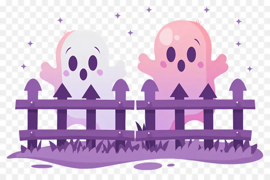 Cerca De Halloween，Fantasmas Fofos PNG