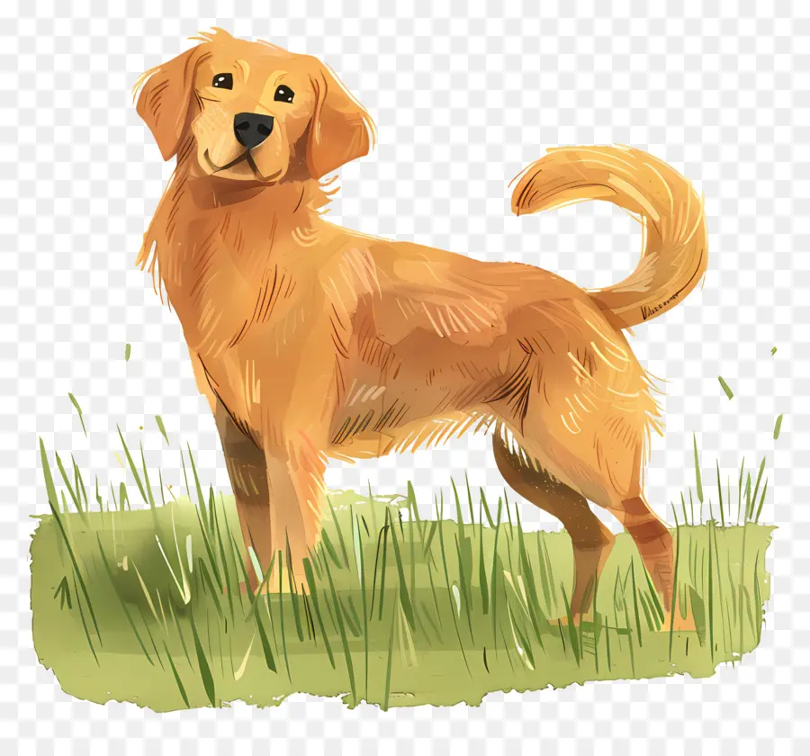 Cão Golden Retriever，Golden Retriever PNG