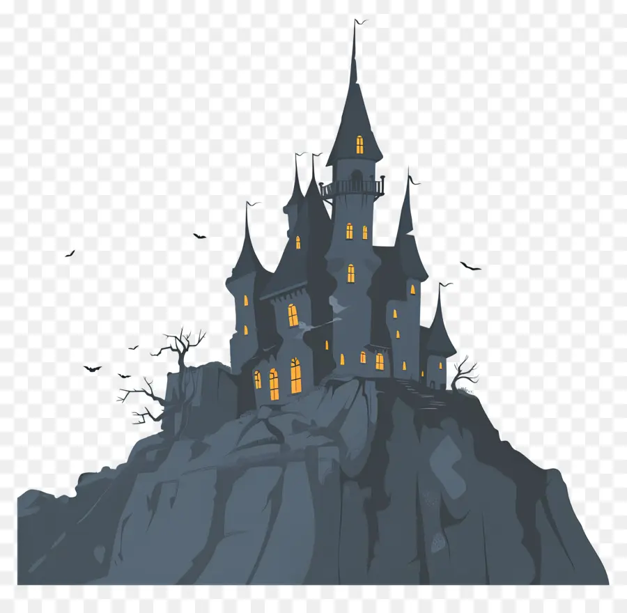 Castelo Da Disney Para O Dia Das Bruxas，Casa Assombrada PNG