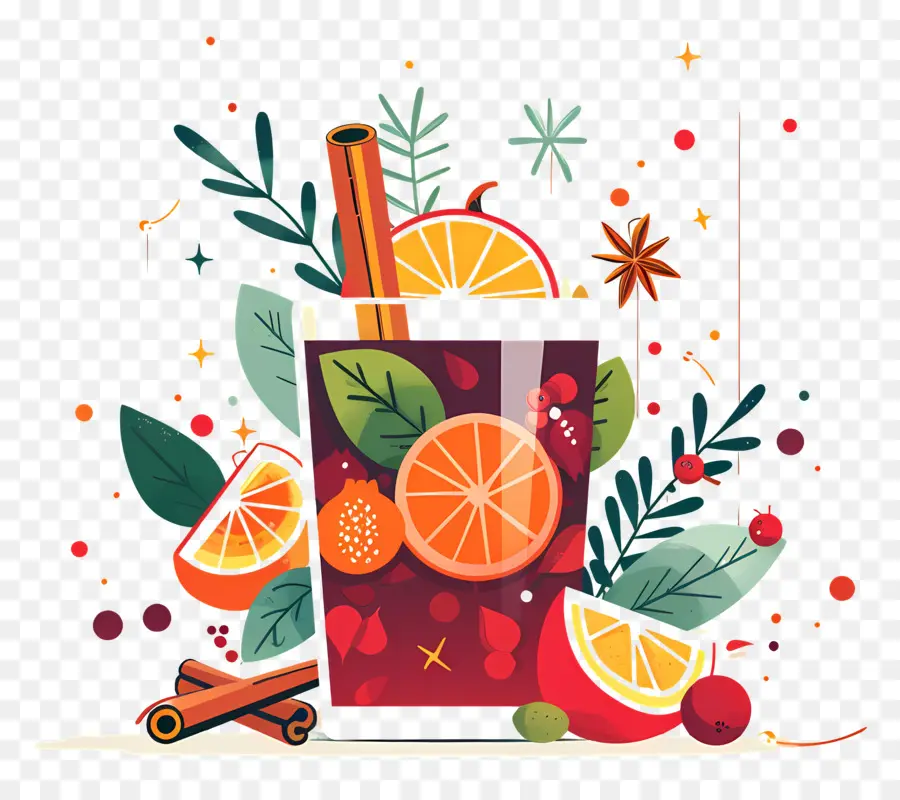 Vinho Quente De Natal，Suco De Frutas PNG