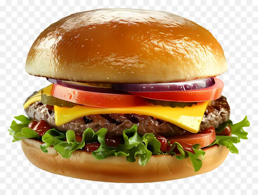 Hambúrguer Simples，X Burger PNG