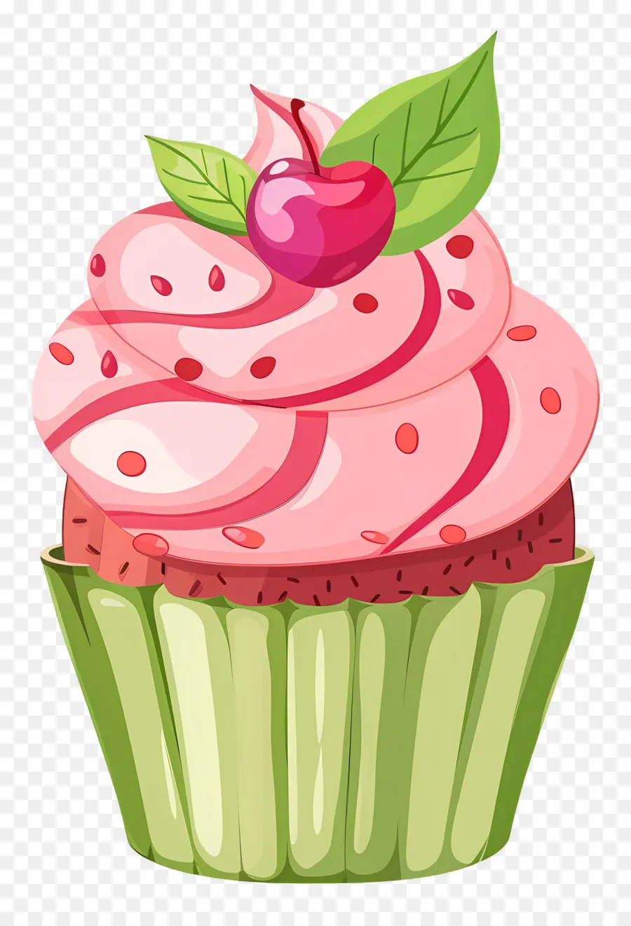 Cupcake Animado，Bolinho PNG