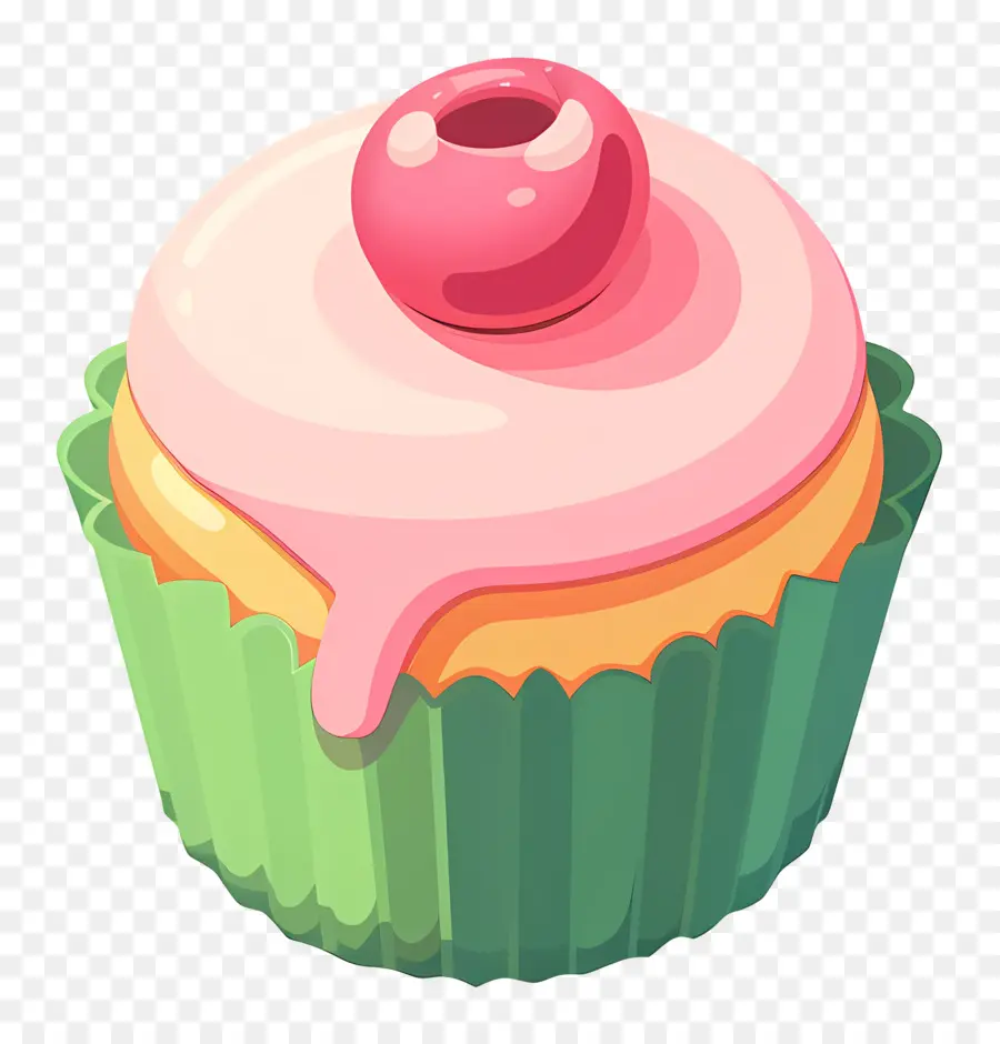 Cupcake Animado，Bolinho PNG