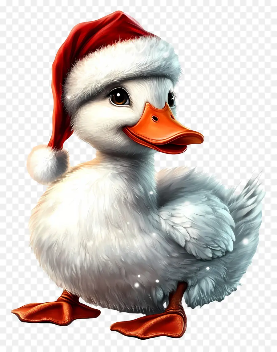 Pato De Natal，Pato Com Lenço PNG