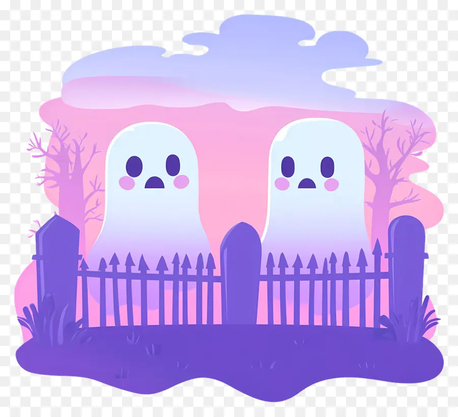 Cerca De Halloween，Fantasmas PNG