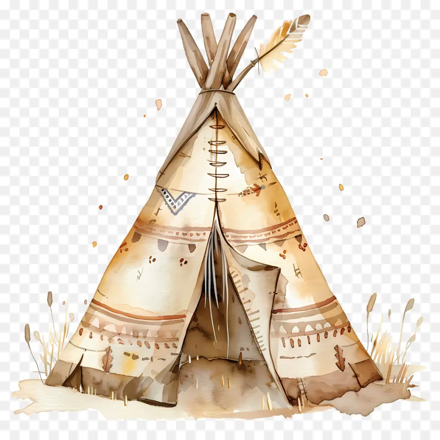 Cabana Em Aquarela，Tenda Teepee PNG