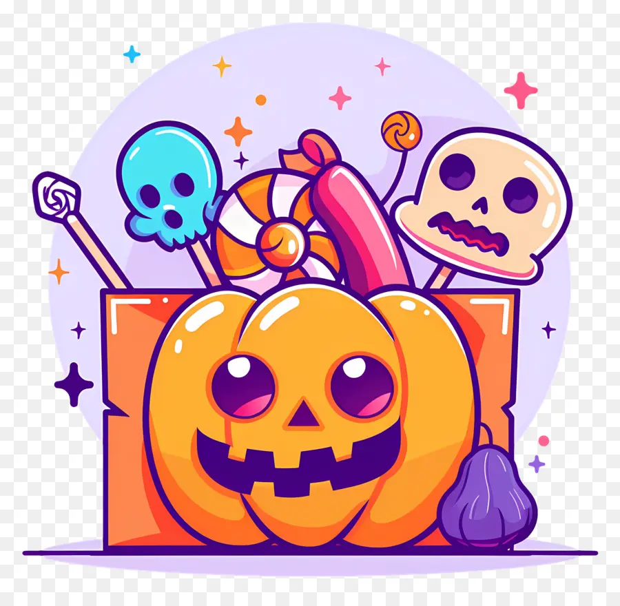 Cesta De Halloween，Abóbora De Halloween PNG