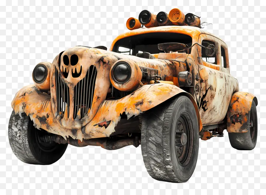 Caminhão Monstro Do Dia Das Bruxas，Carro Enferrujado De Halloween PNG