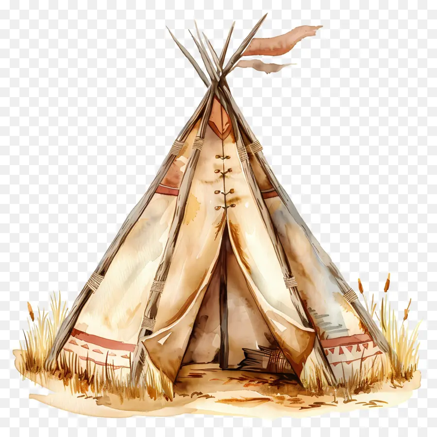 Cabana Em Aquarela，Tenda Teepee PNG