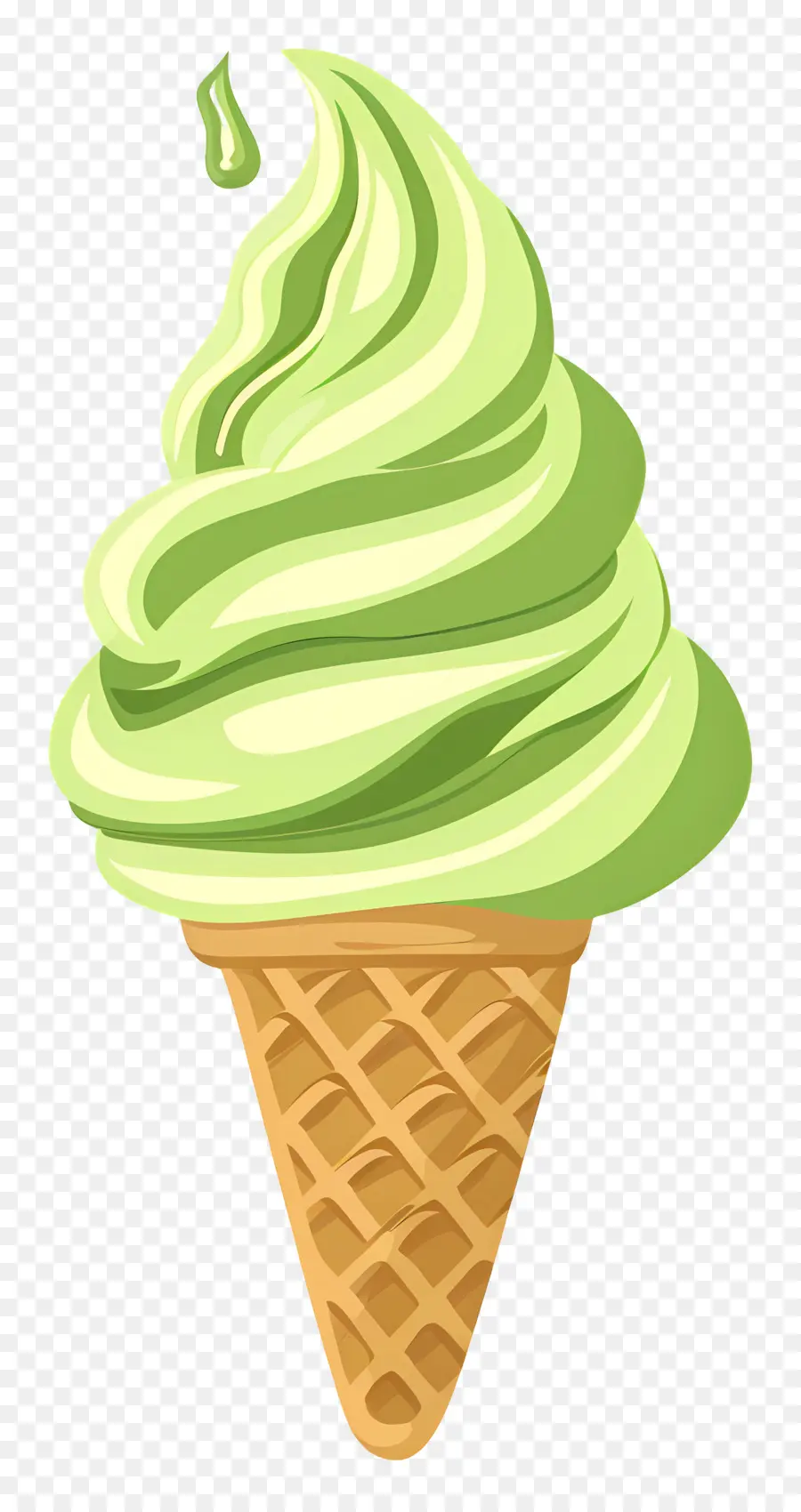 Sorvete Matcha，Casquinha De Sorvete PNG