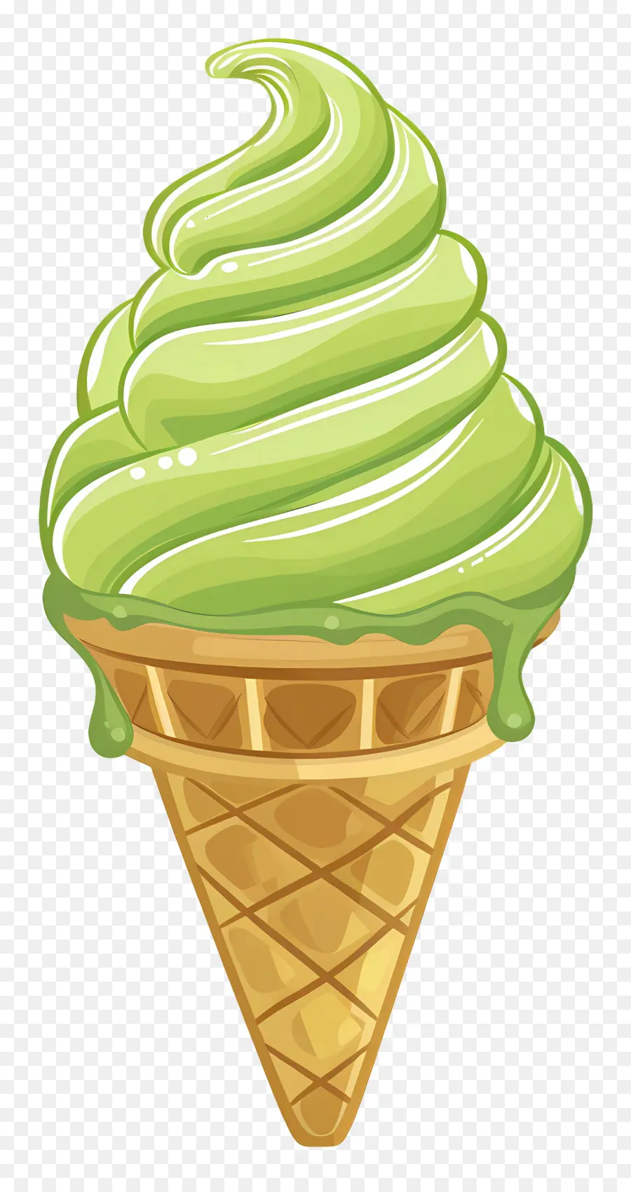 Sorvete Matcha，Casquinha De Sorvete PNG