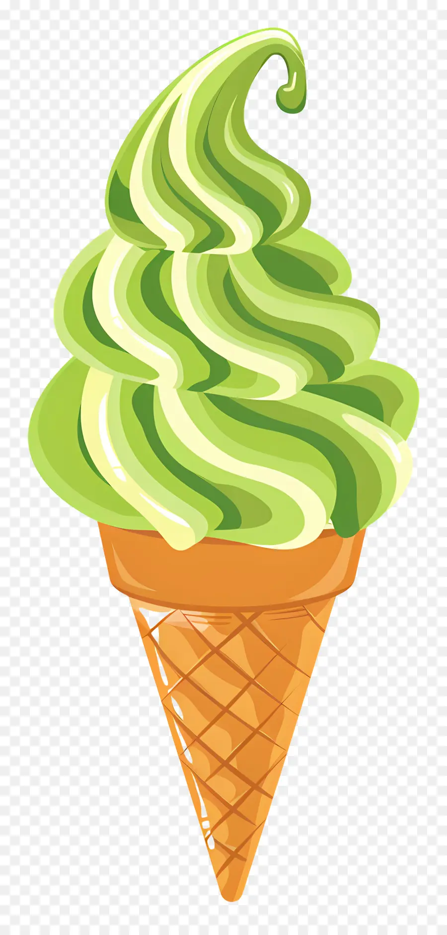 Sorvete Matcha，Casquinha De Sorvete PNG