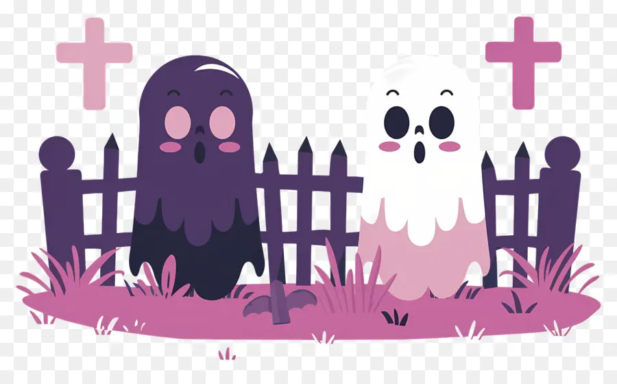 Cerca De Halloween，Fantasmas PNG