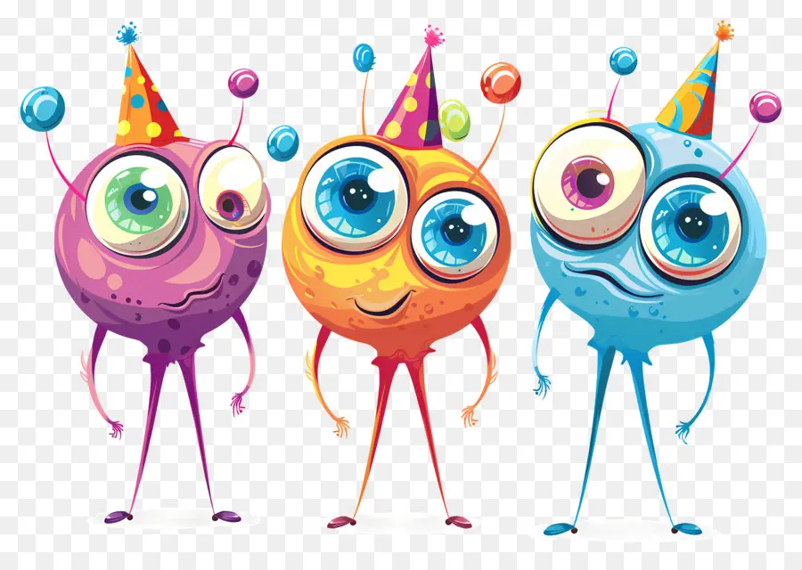 Globos Oculares De Monstro，Monstros Coloridos PNG