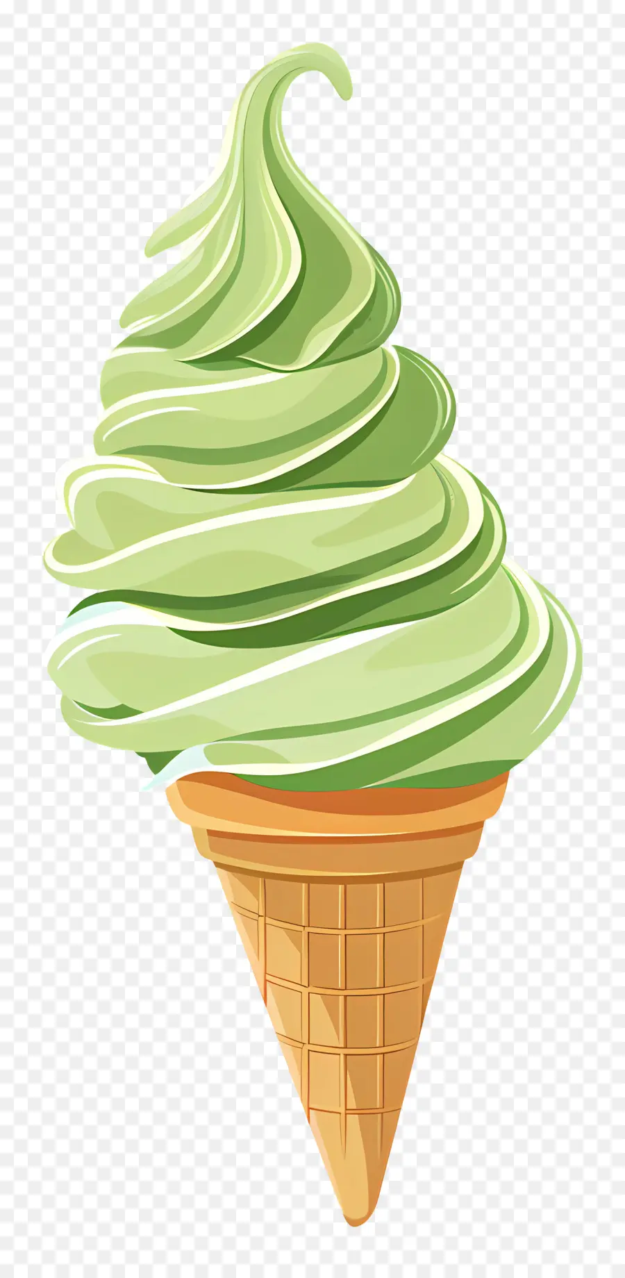 Sorvete Matcha，Casquinha De Sorvete PNG