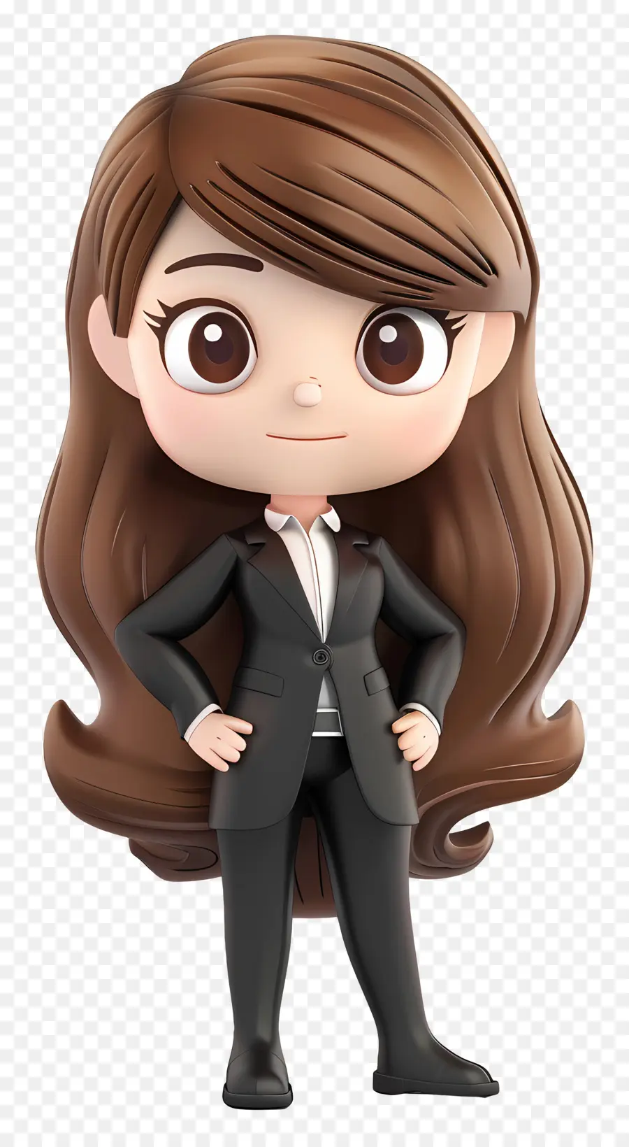 Garota Chibi，Empresária De Desenho Animado PNG