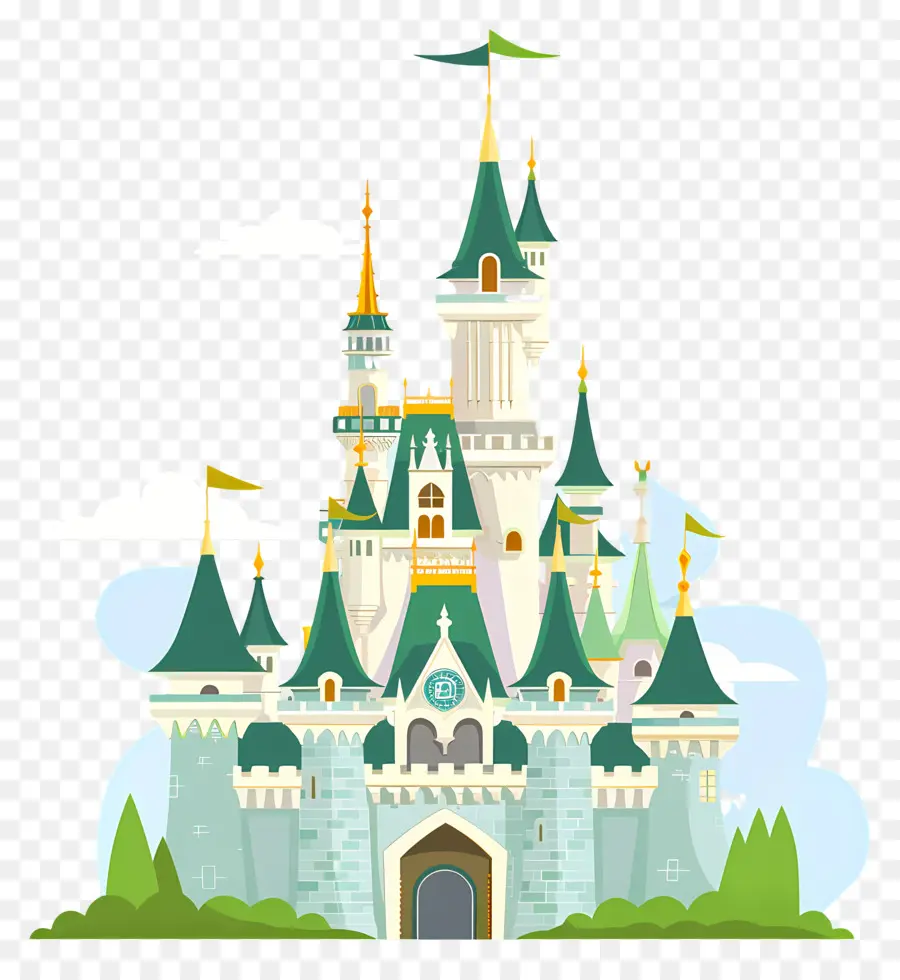 Castelo Da Disney，Castelo Colorido PNG