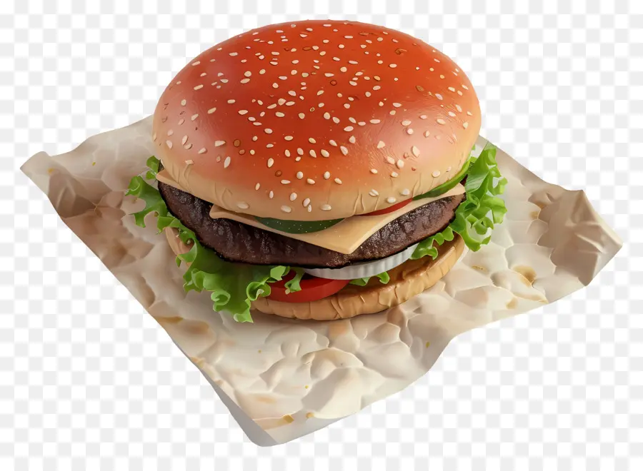 Hambúrguer Simples，X Burger PNG