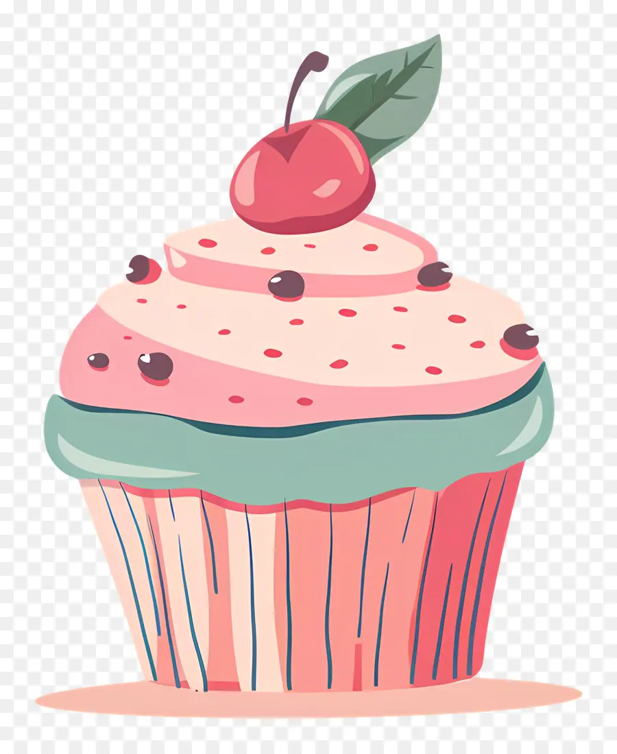 Cupcake Animado，Bolinho PNG