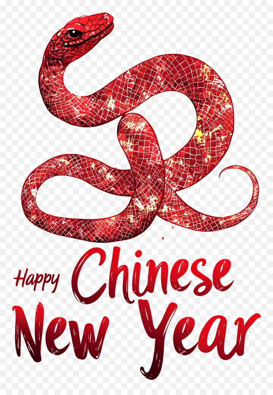 Ano Novo Chinês，Cobra Vermelha PNG