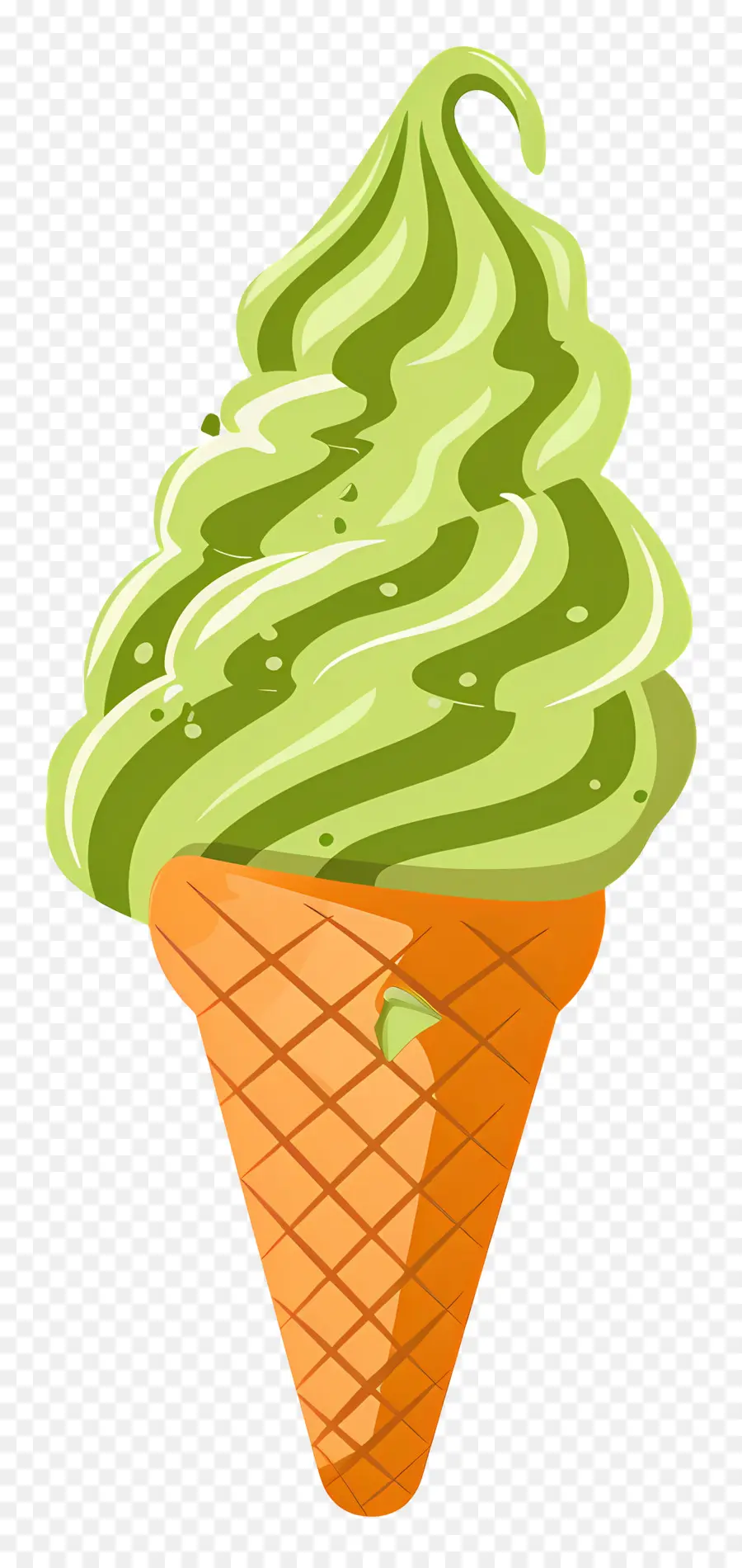 Sorvete Matcha，Casquinha De Sorvete PNG