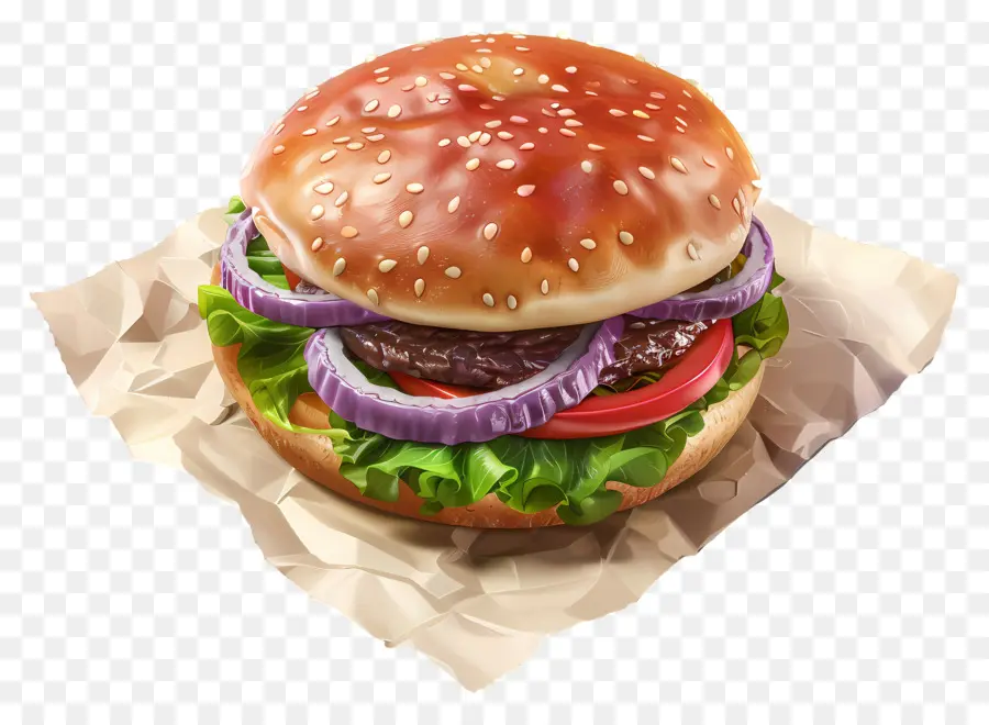 Hambúrguer Simples，X Burger PNG