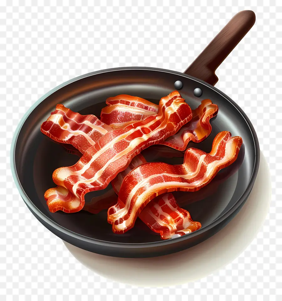 Bacon Frito，Bacon Na Panela PNG