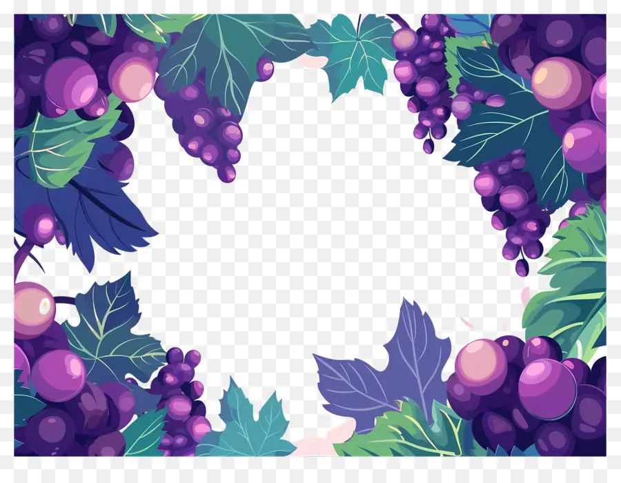 Borda De Uva，Quadro De Uvas PNG