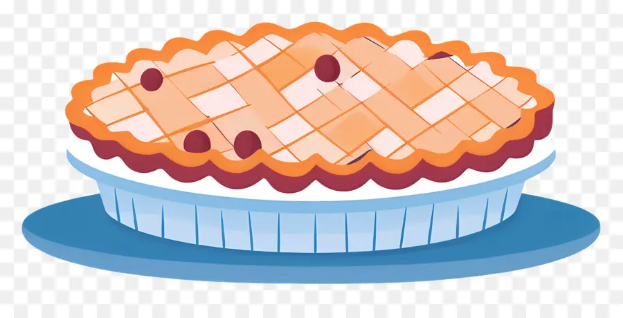 Torta De Ação De Graças，Torta No Prato PNG