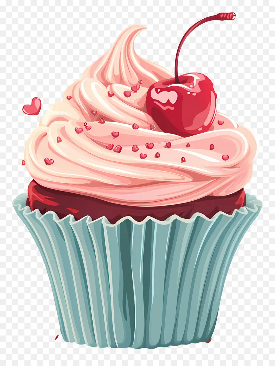 Cupcake Dos Namorados，Bolinho De Cereja PNG