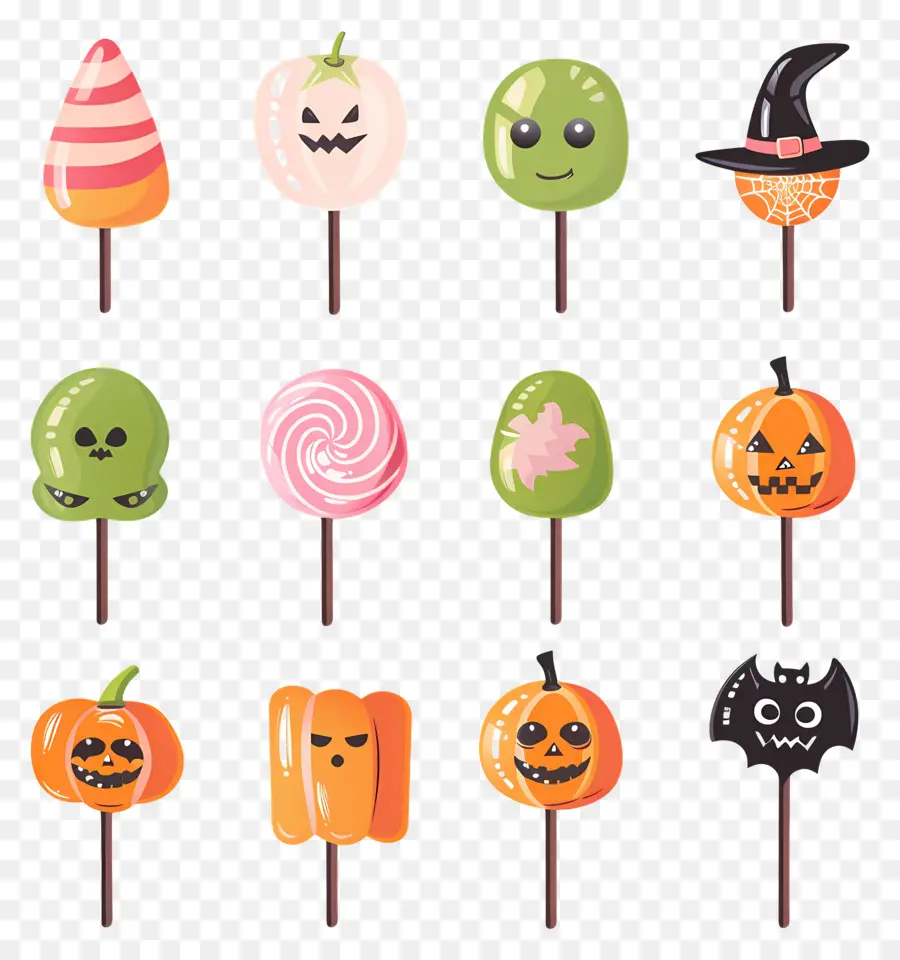 Pirulito De Halloween，Pirulitos De Halloween PNG