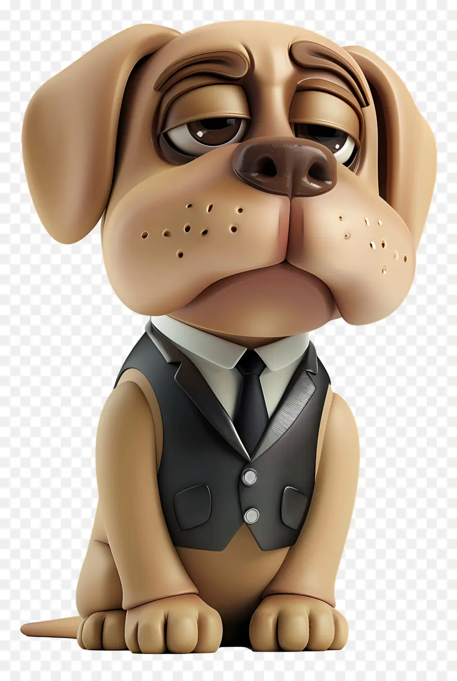 Cachorro 3d，Cachorro De Desenho Animado De Terno PNG