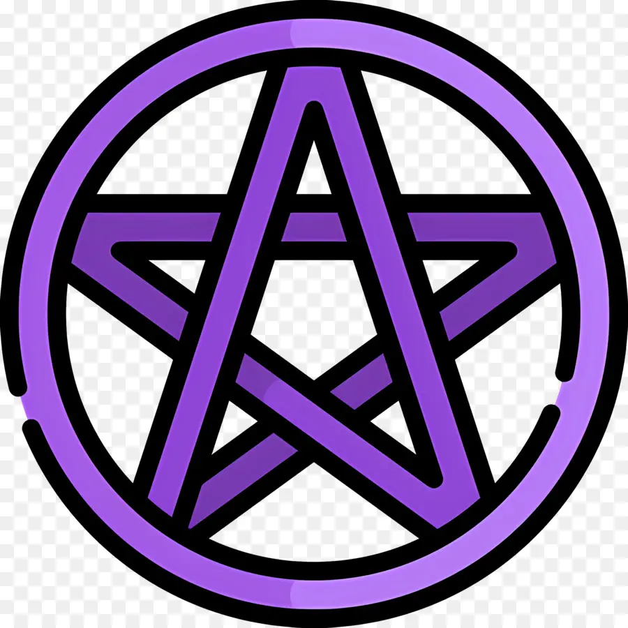 Símbolo Do Pentagrama，Pentagrama Roxo PNG