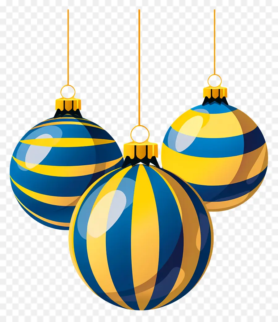 Pendurando Bolas De Natal，Ornamentos PNG