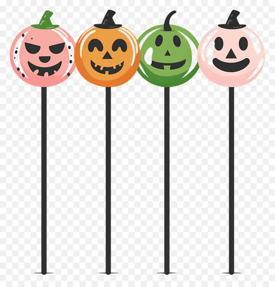 Pirulito De Halloween，Pirulitos De Abóbora PNG