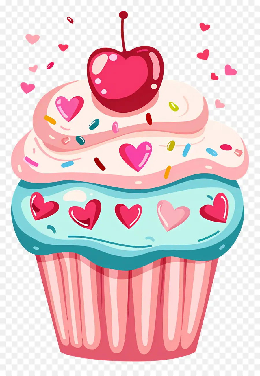 Cupcake Dos Namorados，Bolinho De Cereja PNG