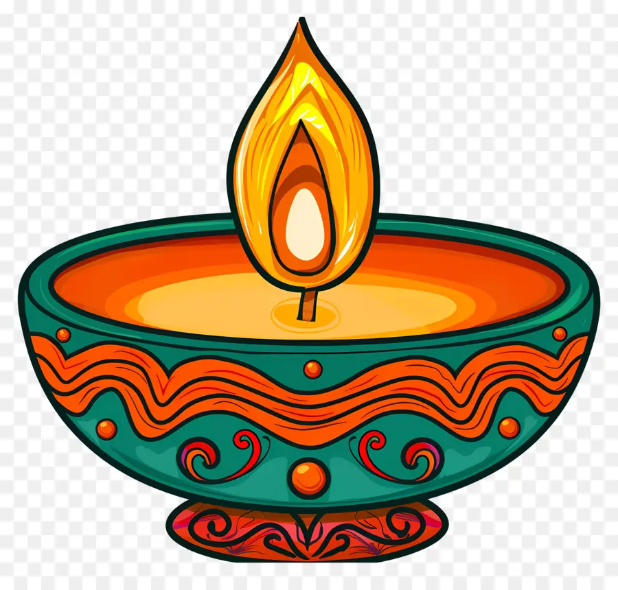 Diwali Diya，Lâmpada De óleo PNG