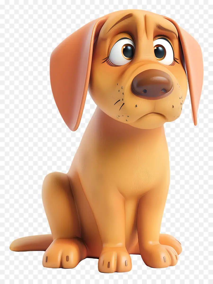 Cachorro 3d，Cachorro Triste PNG