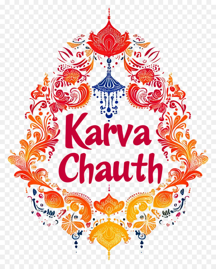 Karva Chauth，Design Decorativo PNG