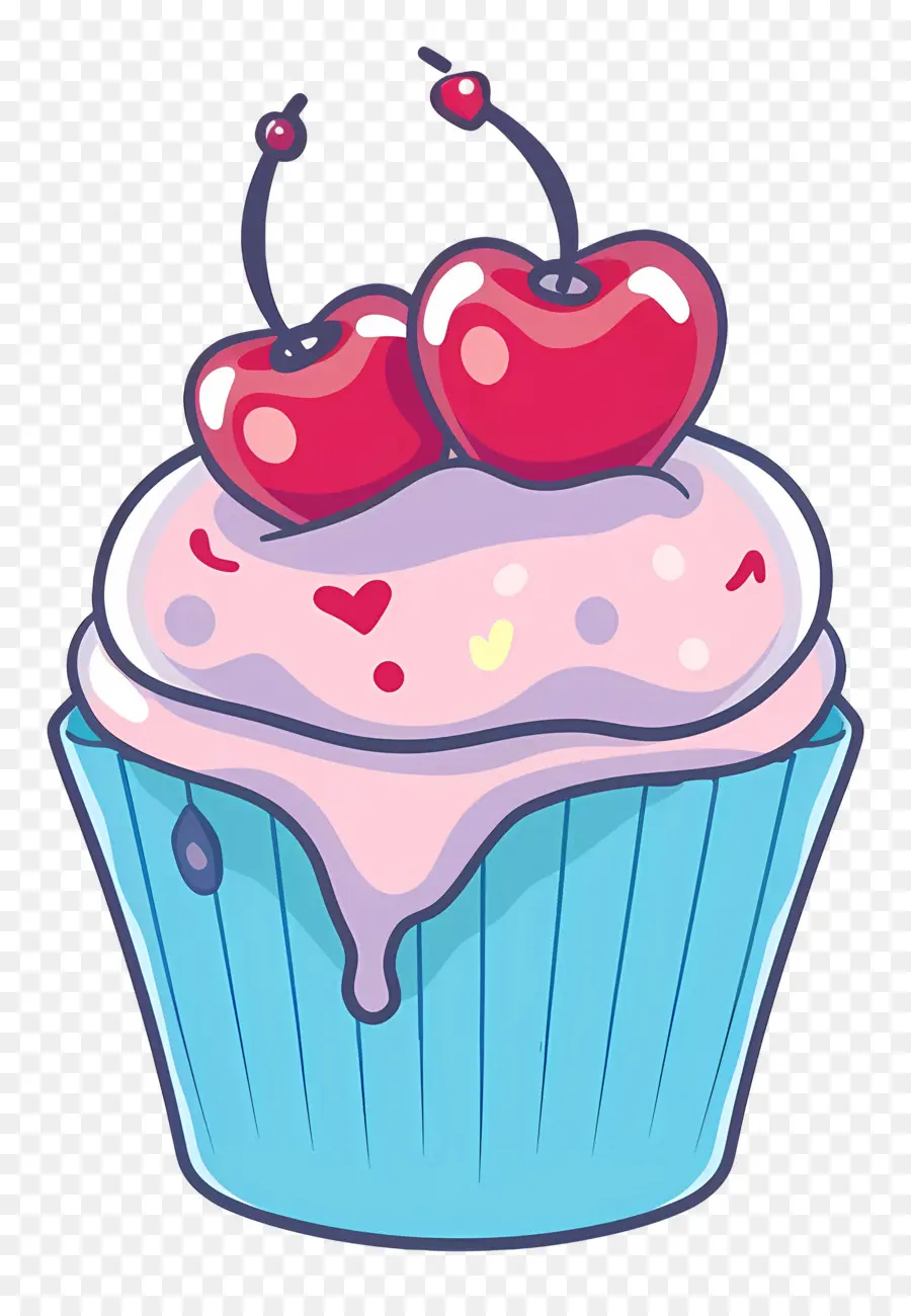 Cupcake Dos Namorados，Bolinho De Cereja PNG