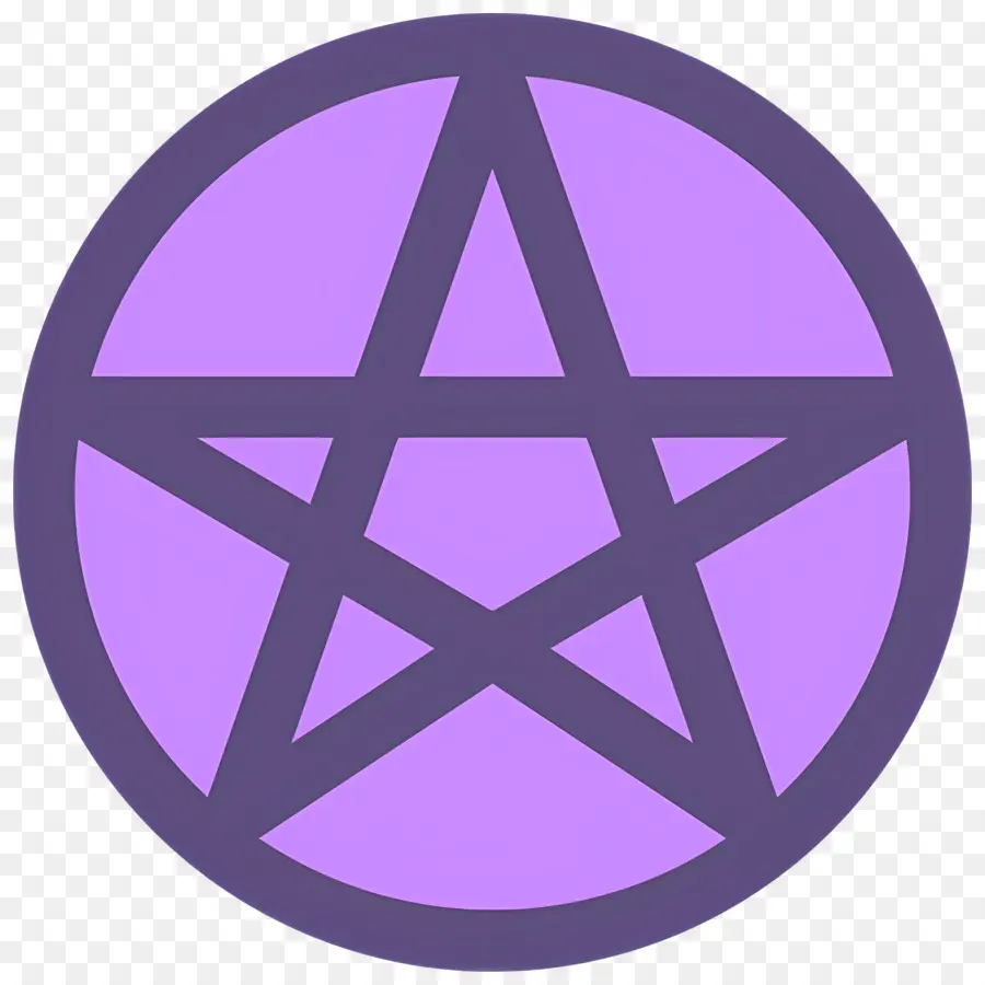 Símbolo Do Pentagrama，Pentagrama Roxo PNG