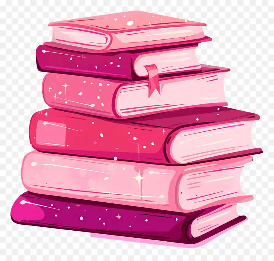 Livros Rosa，Pilha De Livros PNG