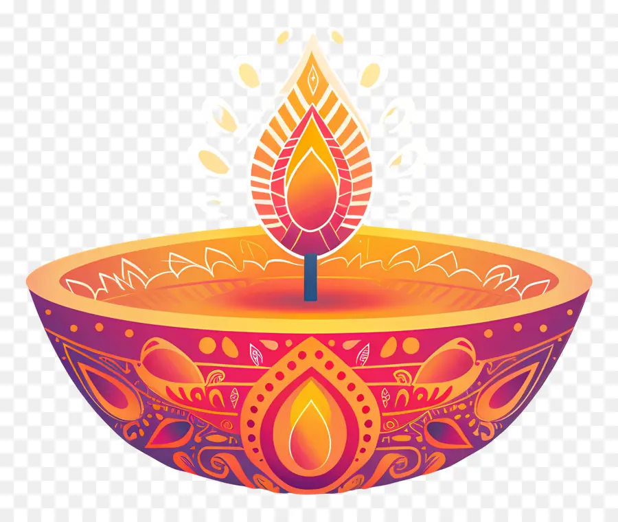 Diwali Diya，Diy Decorativo PNG