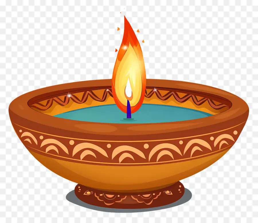 Diwali Diya，Lâmpada PNG