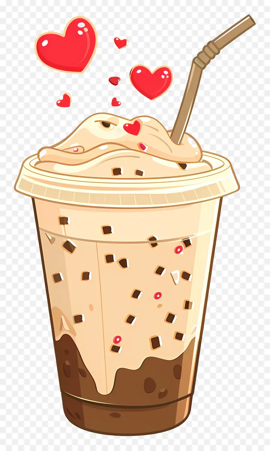 Café Quente，Café Gelado Com Creme PNG