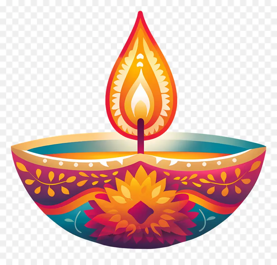 Diwali Diya，Lâmpada Diya PNG