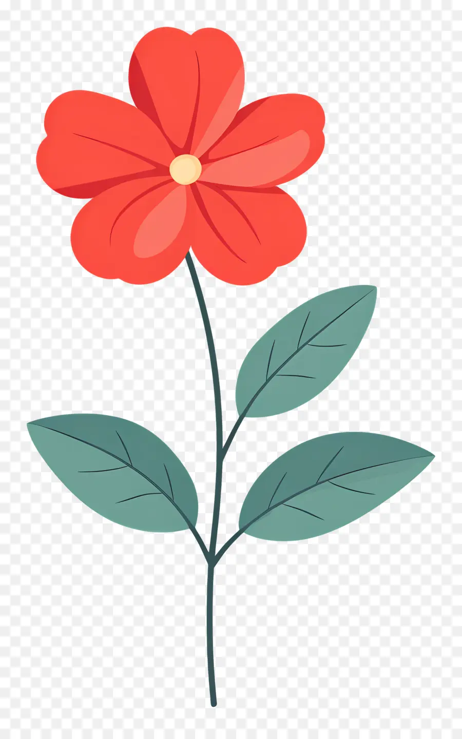 Flor única，Flor Colorida PNG