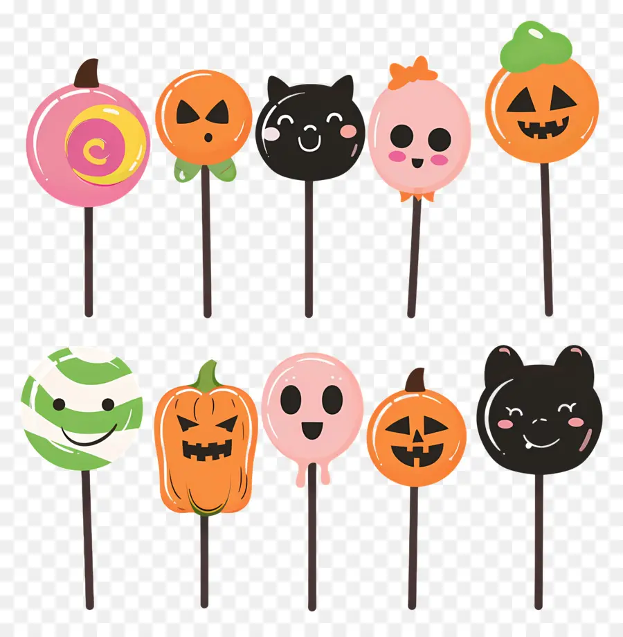 Pirulito De Halloween，Pirulitos De Halloween PNG