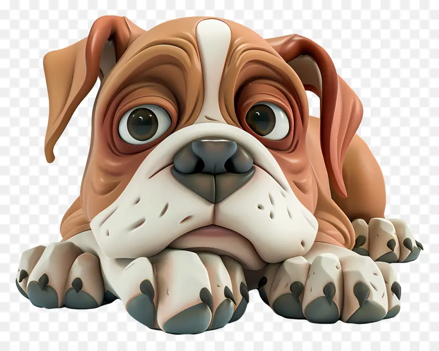 Cachorro 3d，Cachorro Marrom Dos Desenhos Animados PNG